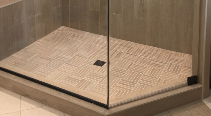 How To Fix An Uneven Shower Pan Get A Level Base - How To Fix Uneven Bathroom Floor Tiles