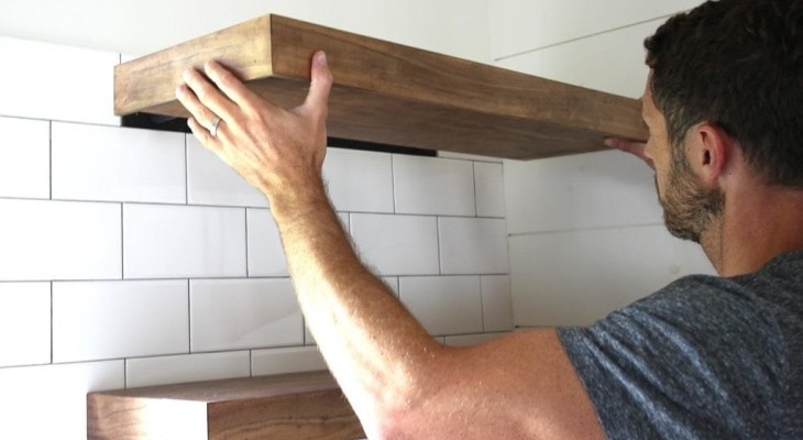 Remove Floating Shelves From Walls, Diy Hardwood Floating Shelves