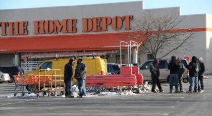 Picking Up Workers Outside Home Depot (Mexican Laborers)