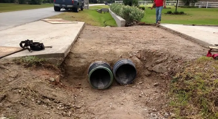 Drainage Pipe To Use Under Driveway, How To Run Corrugated Drainage Pipe