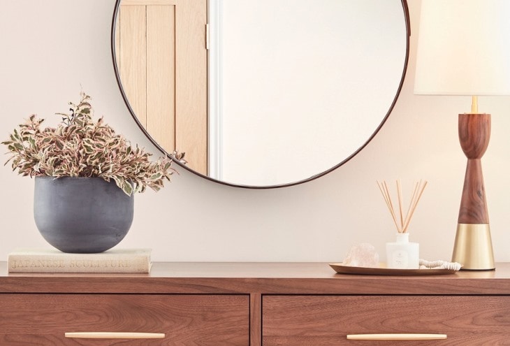 How High To Hang Mirror Over Dresser Ideal Mirror Height 