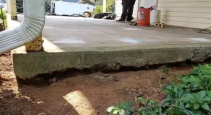 How to Fill Void Under a Concrete Slab / Driveway – Easy DIY!